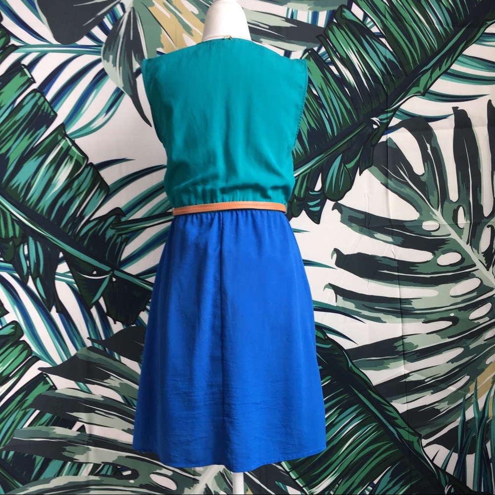 🌷SPRING SALE!🌷 Cute Sleeveless Teal Blue Dress - Picture 5 of 8